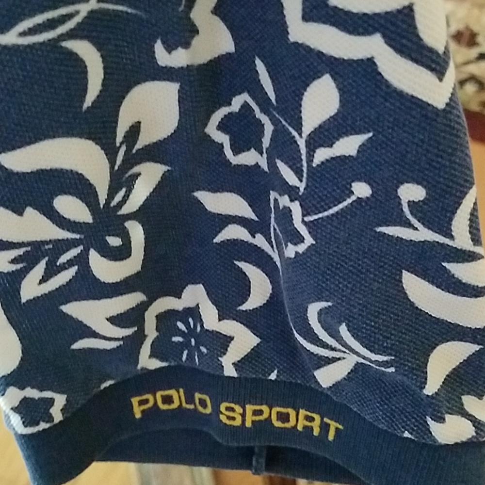 Vintage RL Polo Sport Shirt Large Floral - Picture 3 of 8